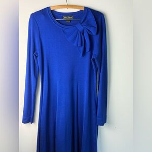 Jessica Howard Royal Blue Dress with Bow Detail